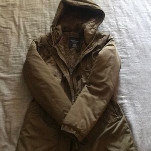 Green Utility Lined Puffer Coat